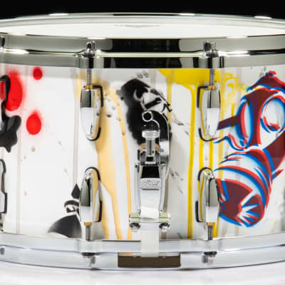 Pearl Masterworks 8x14 Snare (Hand-painted by John Douglas) image 2