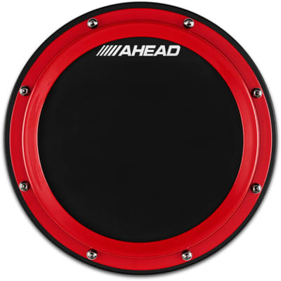 Ahead S-Hoop Practice Pad with Built-In Snare Sound Red image 1