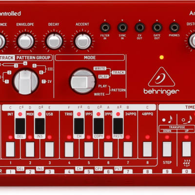 Behringer TD-3-RD Analog Bass Line Synthesizer - Red image 1