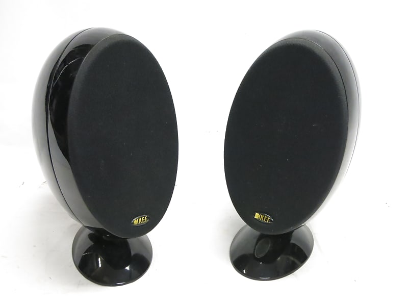 KEF HTS3001 Uni-Q Satellite Home Theater Speaker Pair Black Glossy