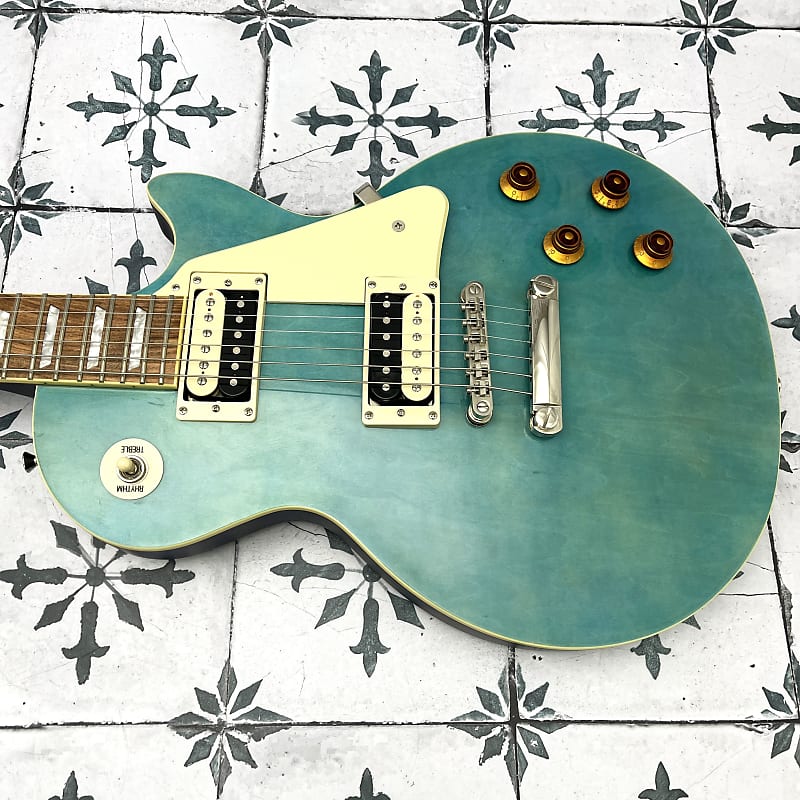 ギター Epiphone LesPaul Traditional Pro Aqua Epiphone Les Paul Traditional Pro Aqua Blue Satin | Reverb