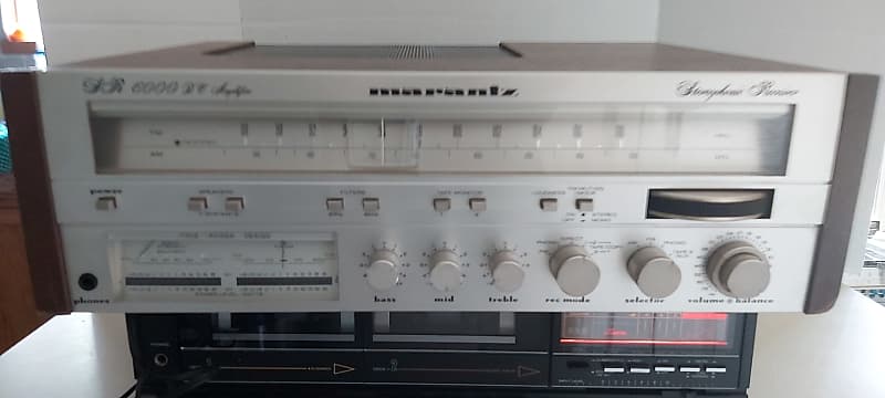 Marantz  Sr 6000 Dc 1980 Wood With Nickle Faceplate Serviced image 1