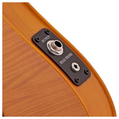 Hidersine HEV2 Electric Violin Outfit w/ Case and Bow - Amber image 5