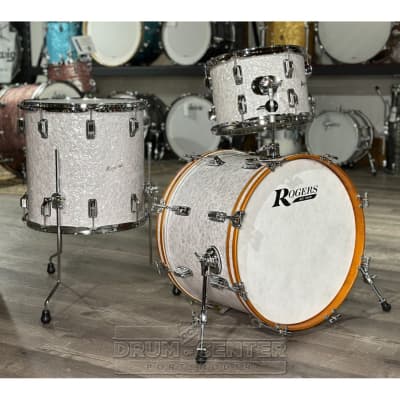 Rogers Powertone Limited Edition Drum Set 20/13/16 White Marine Pearl image 1