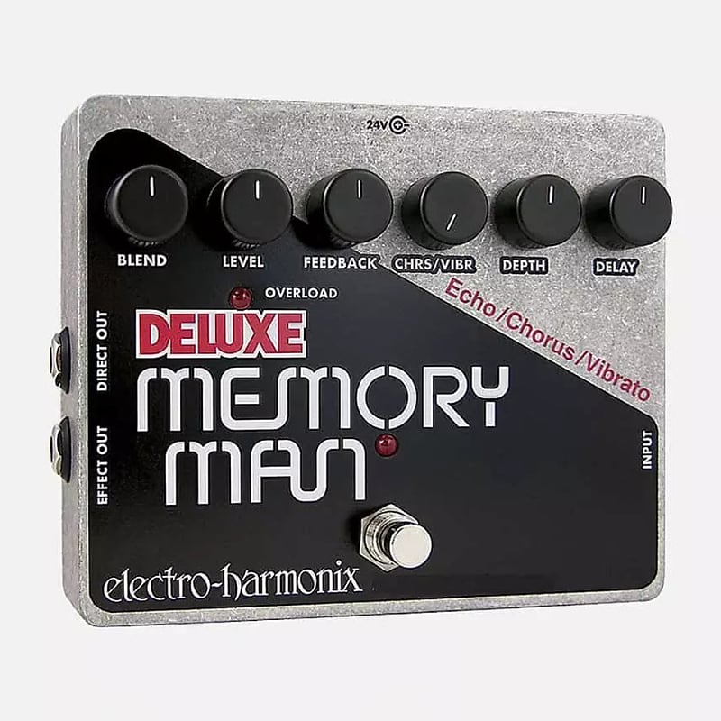 Electro-Harmonix Deluxe Memory Man Tempo Analog Delay Guitar Effect Pedal image 1