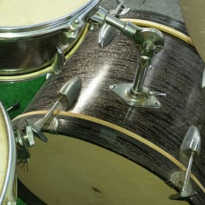 1960s Olympian MIJ Rare Finish Drum set 12, 14, 20, snare Cool retro color image 7