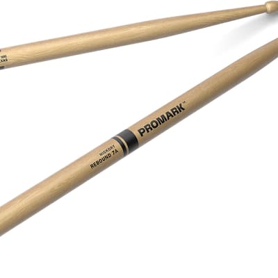 2 PACK ProMark Rebound 7A  Hickory Drumsticks, Acorn Wood Tip image 2