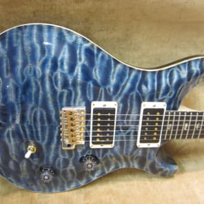 2014 Paul Reed Smith Custom 24 Artist AAAA Quilt Blue Matteo W/ Flame Maple Neck Free US Shipping! image 6