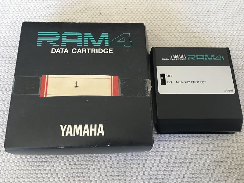 Yamaha RAM4 DATA Cartridge for TX802 DX7II S FD RX5 RX7 NEW Battery.  #1 image 1