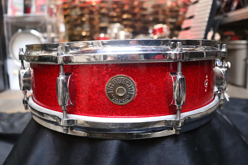 Gretsch 4x14 Snare Drum Red Sparkle Vintage 1950's