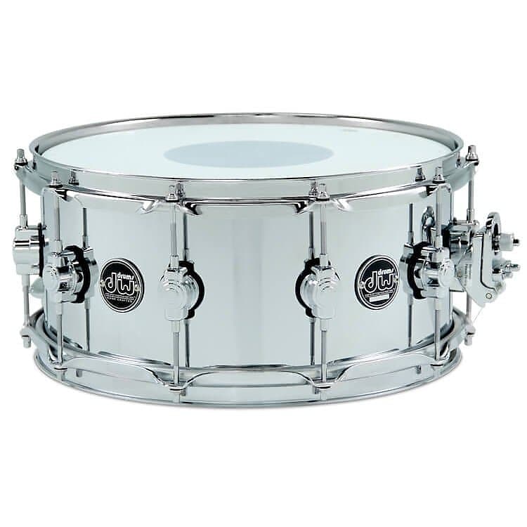 DW Performance Chrome Over Steel Snare Drum 14x6.5 image 1
