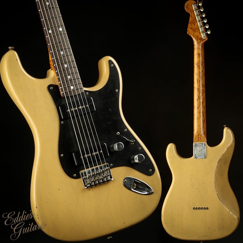 Fender Master Built by Andy Hicks - Custom Dual P90 Stratocaster Journeyman  Relic 2022 TV Yellow