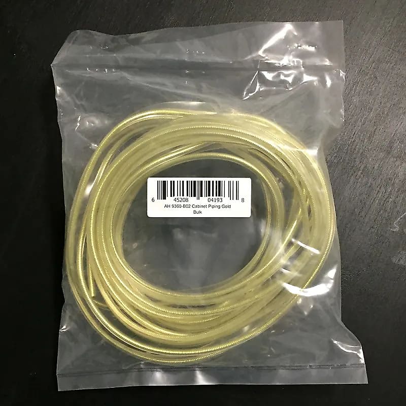Gold Speaker / Amp Piping Trim 20ft plus 10ft Reverb