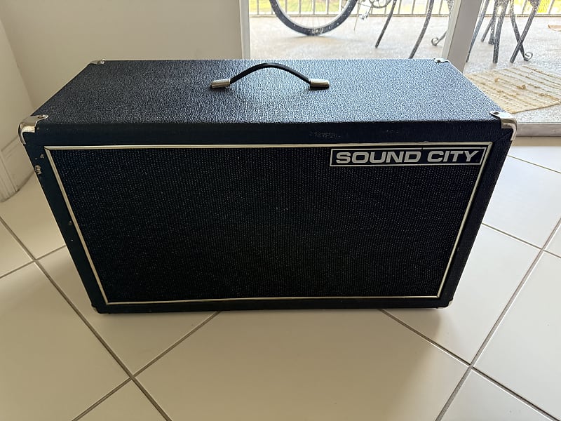 Sound City 2x12 1975 - Blk Tolex Cabnet image 1