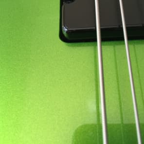 2012 Carvin DC700 7 string guitar Radiation Green with official hardshell case. Excellent condition! image 11
