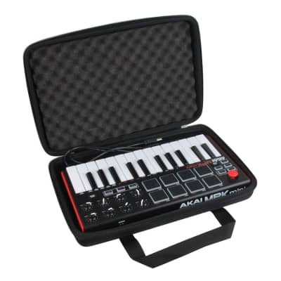 Hard Travel Case For Akai Professional Mpk Mini Mkii 25-Key Portable Usb Midi Keyboard (Black)