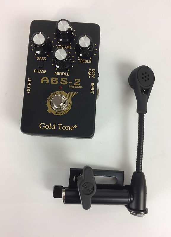 Gold Tone ABS BanjoResonator Guitar Microphone Reverb