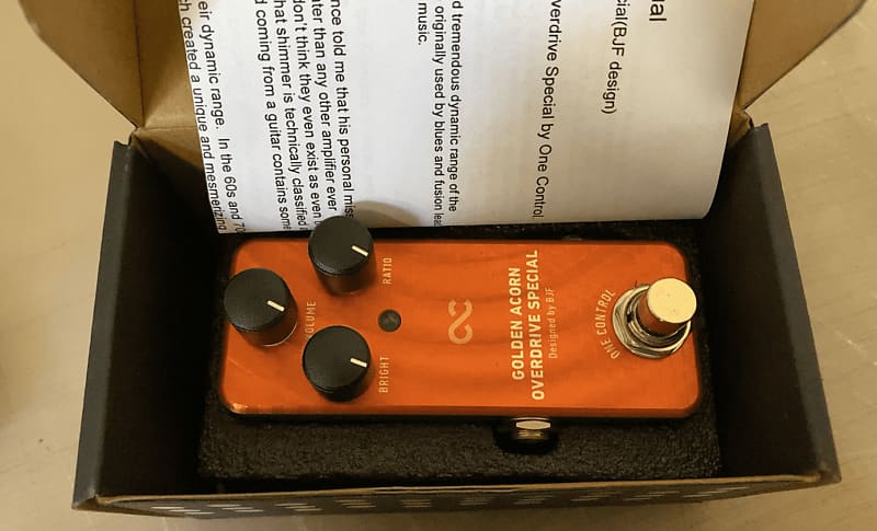 One Control Golden Acorn Overdrive Special Pedal