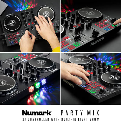 Numark - Party Mix II - DJ Controller with Software Included and Party Lights image 4