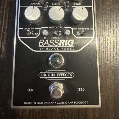 Origin Effects BassRig '64 Black Panel Preamp and Overdrive Pedal