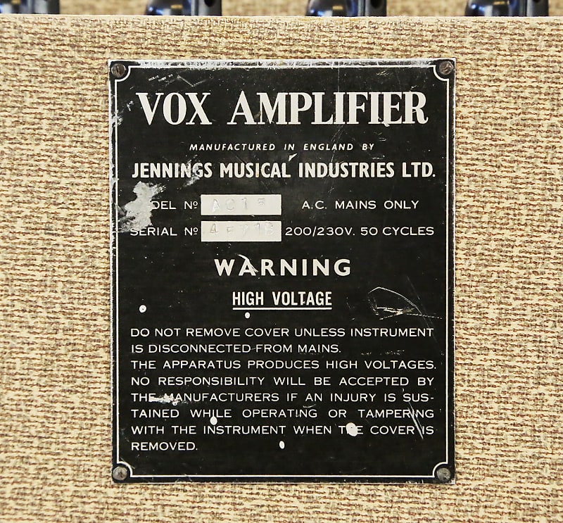 Vox AC-15 2-Channel 15-Watt 1x12" Guitar Combo 1959 - 1968 image 4