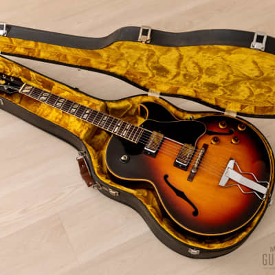 1968 Gibson ES-175 D Vintage Archtop Electric Guitar Sunburst w/ Pat # Pickups, Case image 21