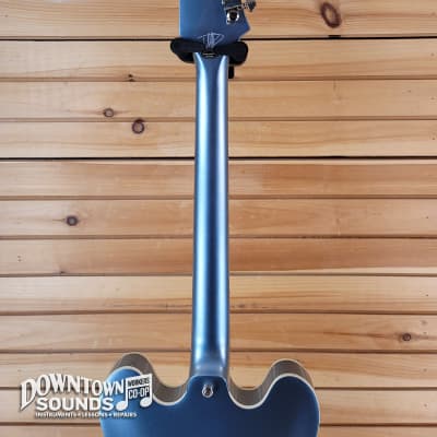 Epiphone x Dave Grohl DG-335 Semi-Hollow Electric Guitar with Epiphone Hard Case - Pelham Blue image 5