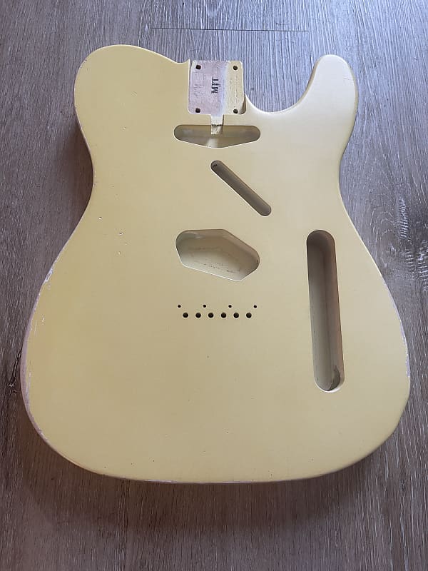 MJT Telecaster Body Faded Vintage White | Reverb MJT Telecaster Body Faded Vintage White | Reverb