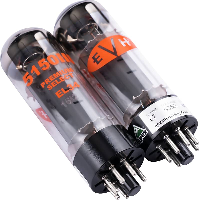 Mint EVH EL34 Guitar Amp Power Tube Kit, Pair 0223534002 | Reverb