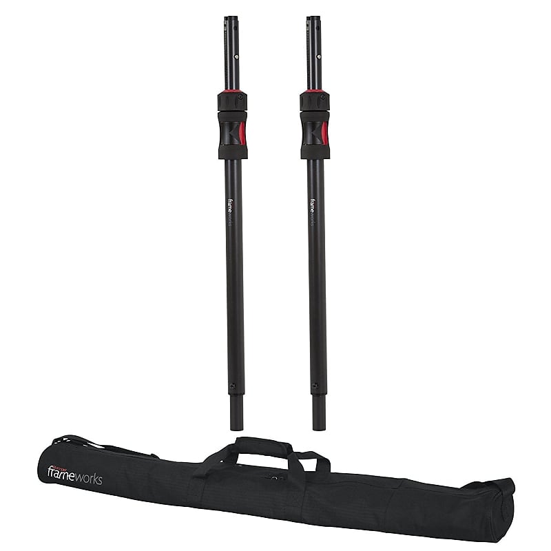 Gator Frameworks Pair of ID Sub Poles with Carry Bag | GFW-ID-SPKR-SPSET image 1