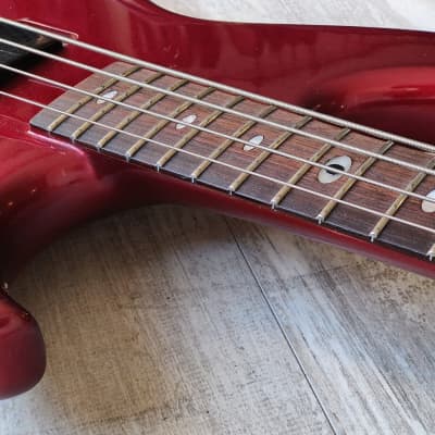 1983 Aria Pro II Japan SB Elite-II Electric Bass (Deep Red Metallic) image 6