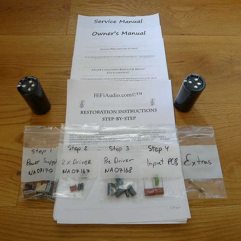 Yamaha M4 restoration kit filter capacitor repair rebuild fix  			