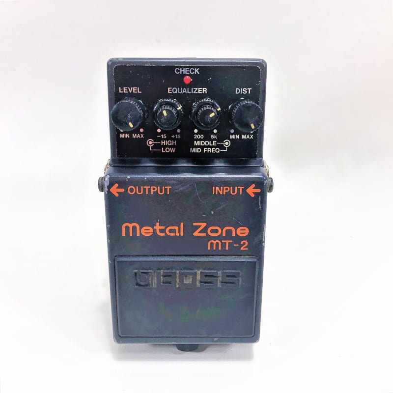 Boss MT-2 Metal Zone (Silver Label) 1991 - Present - Black | Reverb