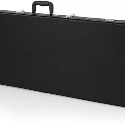 Hard Shell Wood Case for Electric Bass Guitars | Fits Fender Precision & Jazz Bass | Durable Plywood with Plush Interior image 2