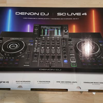  Denon DJ SC LIVE 4 - Standalone DJ Controller, 4-Channel Mixer,   Music Unlimited Streaming, Wi-Fi, Speakers, Serato DJ & Virtual DJ  Compatible,Black : Everything Else