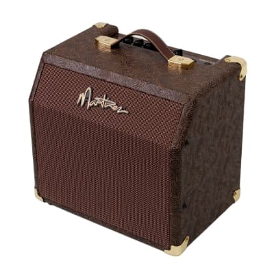 Martinez Retro-Style 15 Watt Acoustic Guitar Amplifier with Chorus (Paisley Brown) image 3