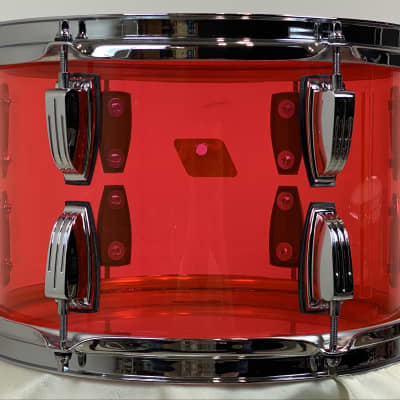 Ludwig 18/12/14/5x14" Vistalite Jazzette Drum Set - Pink Vistalite w/ Exclusive 18" BD! image 14