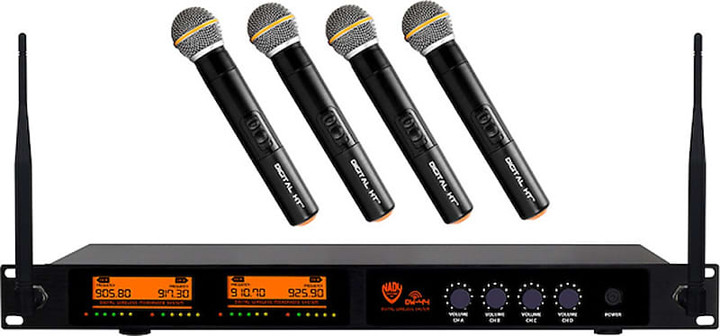 Nady DW-44 4 Channel Wireless System with Handheld Microphones image 1