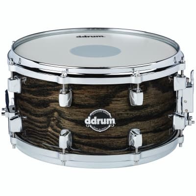ddrum Dominion Series 7x13 Transparent Black Snare Drum image 1