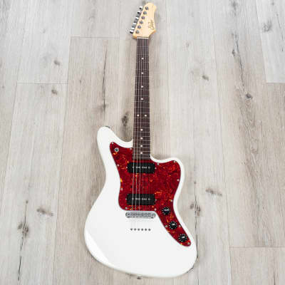 Suhr Classic JM Guitar, Rosewood Fretboard, S90 P90s, TP6 Bridge, Olympic White image 12
