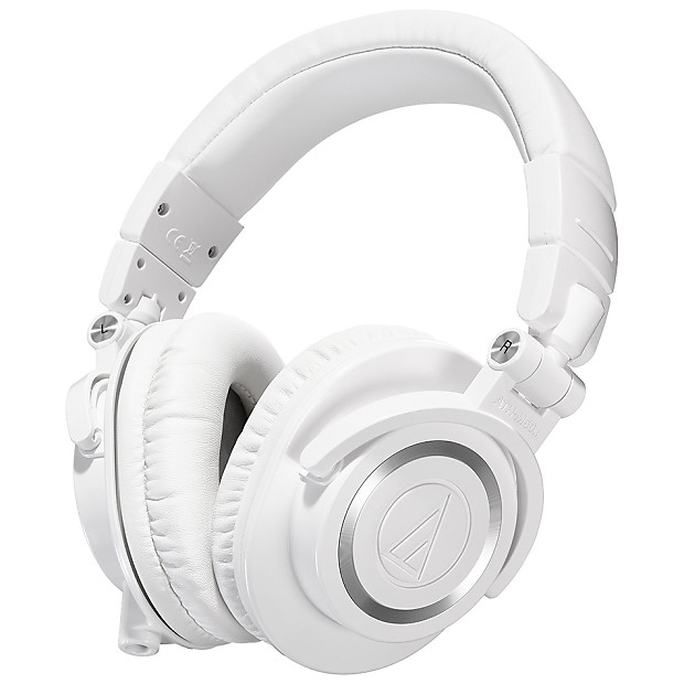 Audio-Technica ATH-M50x-WH Professional Studio Monitor Headphones image 1