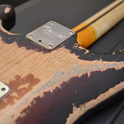 American Stand Fender Stratocaster Custom Heavy Relic Sunburst CS Fat 50's image 13