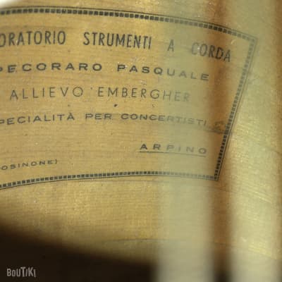 1963 Pasquale Pecoraro Roman Embergher-Style Bowlback Mandolin image 20