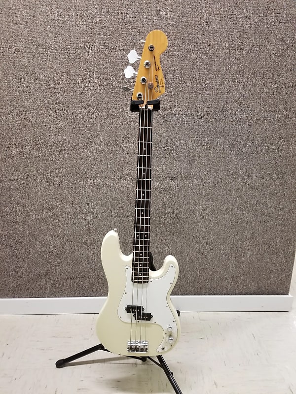 Squier P Bass 'S9' Serial Number 1989 Olympic White | Reverb
