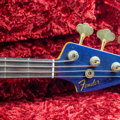 2018 Fender Custom Shop '64 Jazz Bass Stacked Knobs Purple Sparkle Aged*853-r052Bass image 10