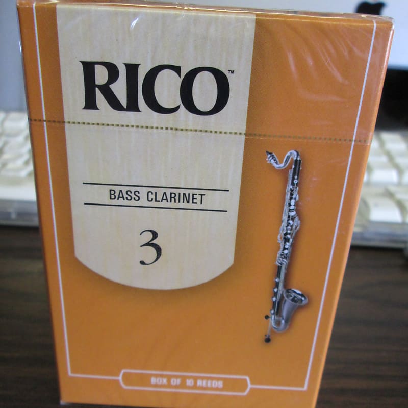 Rico REA1030 Bass Clarinet Reeds - Strength 3.0 (10-Pack) image 1