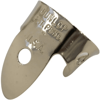 Dunlop 33P0020 Nickel Silver .020mm Finger/Thumbpicks (5-Pack)