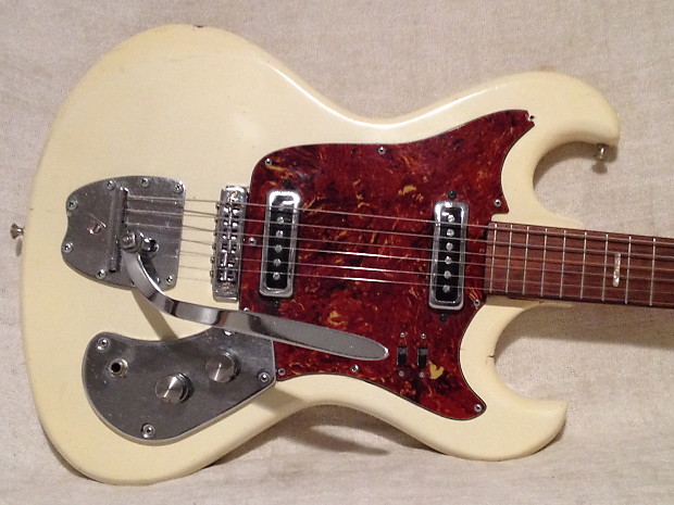 Vintage Kingston / Kawai SG Copy Guitar White MIJ Made In Japan imagen 1