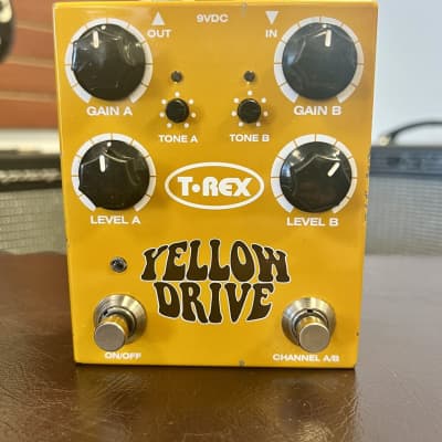 T-Rex Yellow Drive Dual Channel Distortion Pedal