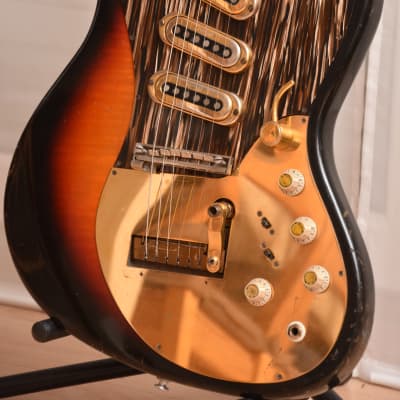 Framus golden Strato de Luxe 5/168-54gl – 1967 German Vintage electric guitar / Gitarre image 2